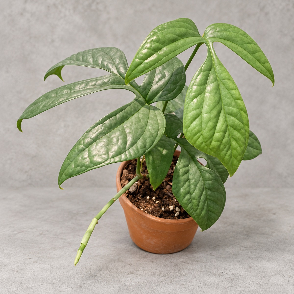 plantjai-amydrium-medium-spider-cover-renewal-20261005 蛛網雷公蓮|商品原相背景重製