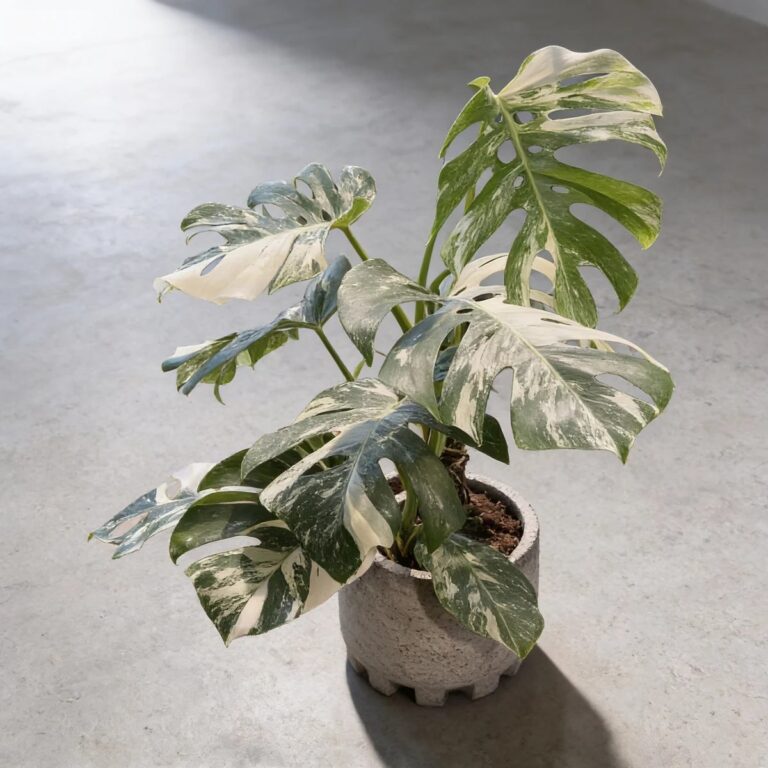 Monstera borsigiana albo variegata